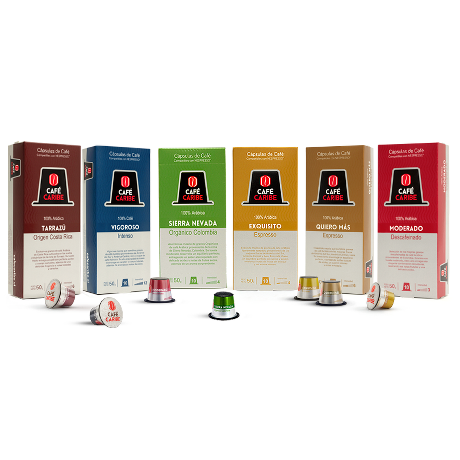 Café Caribe Mix Especial 60 Cápsulas compatibles con Nespresso