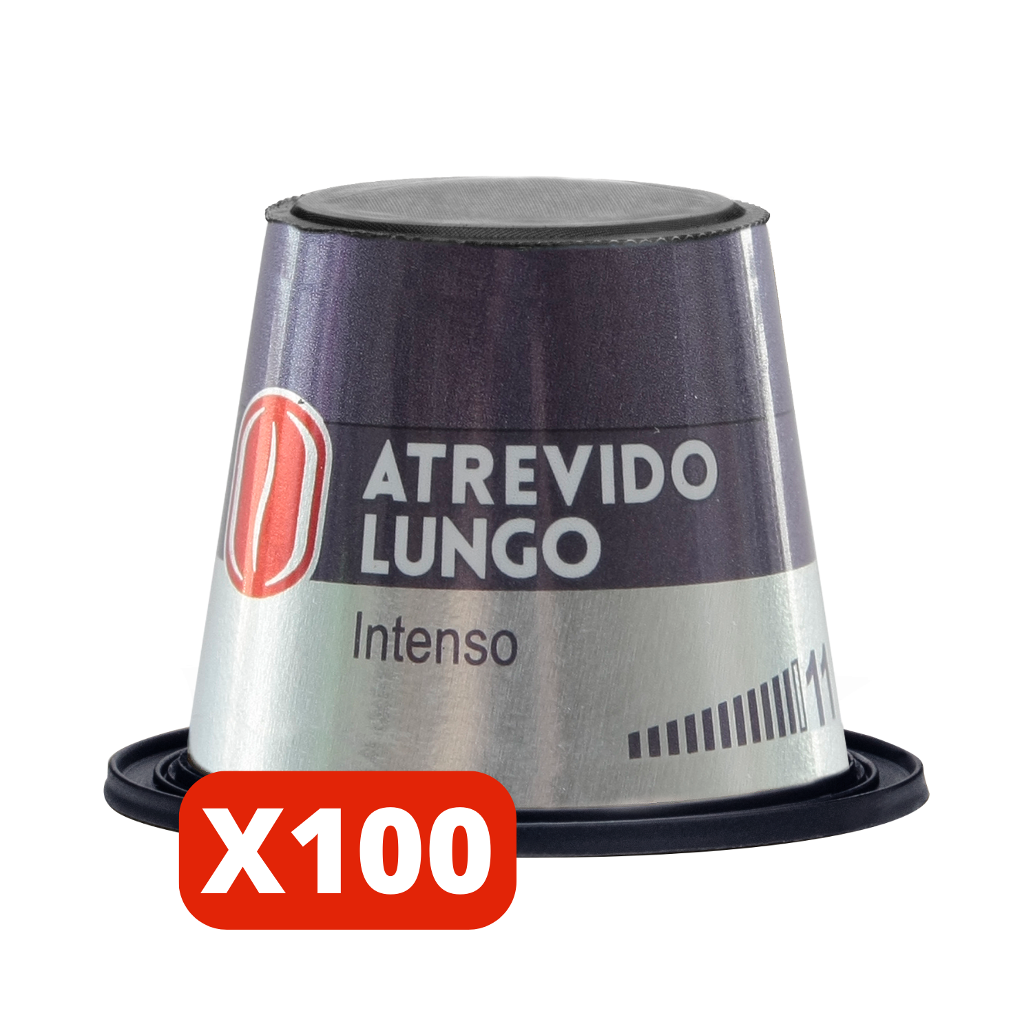 100 Cápsulas de café Atrevido Lungo