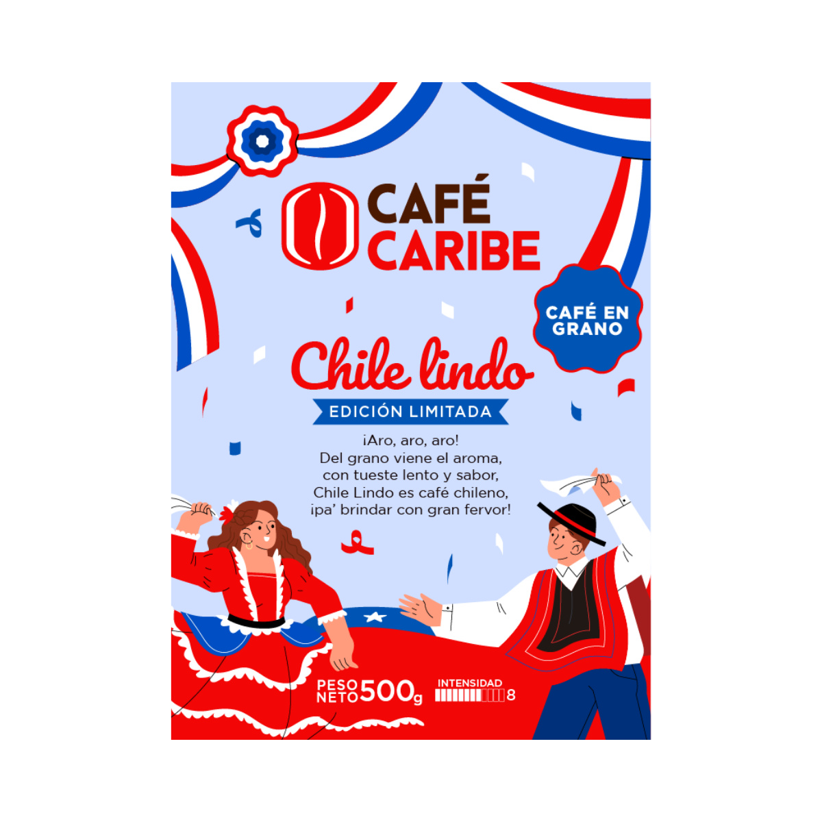 Café Chile Lindo en Grano 500gr
