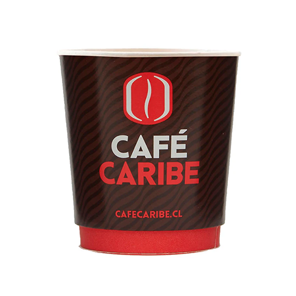 Café Caribe - Vaso desechable extra grande doble pared 14oz - 25 unidades