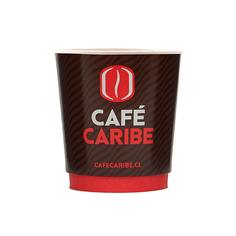 Café Caribe - Vaso desechable grande 9oz - 25 unidades