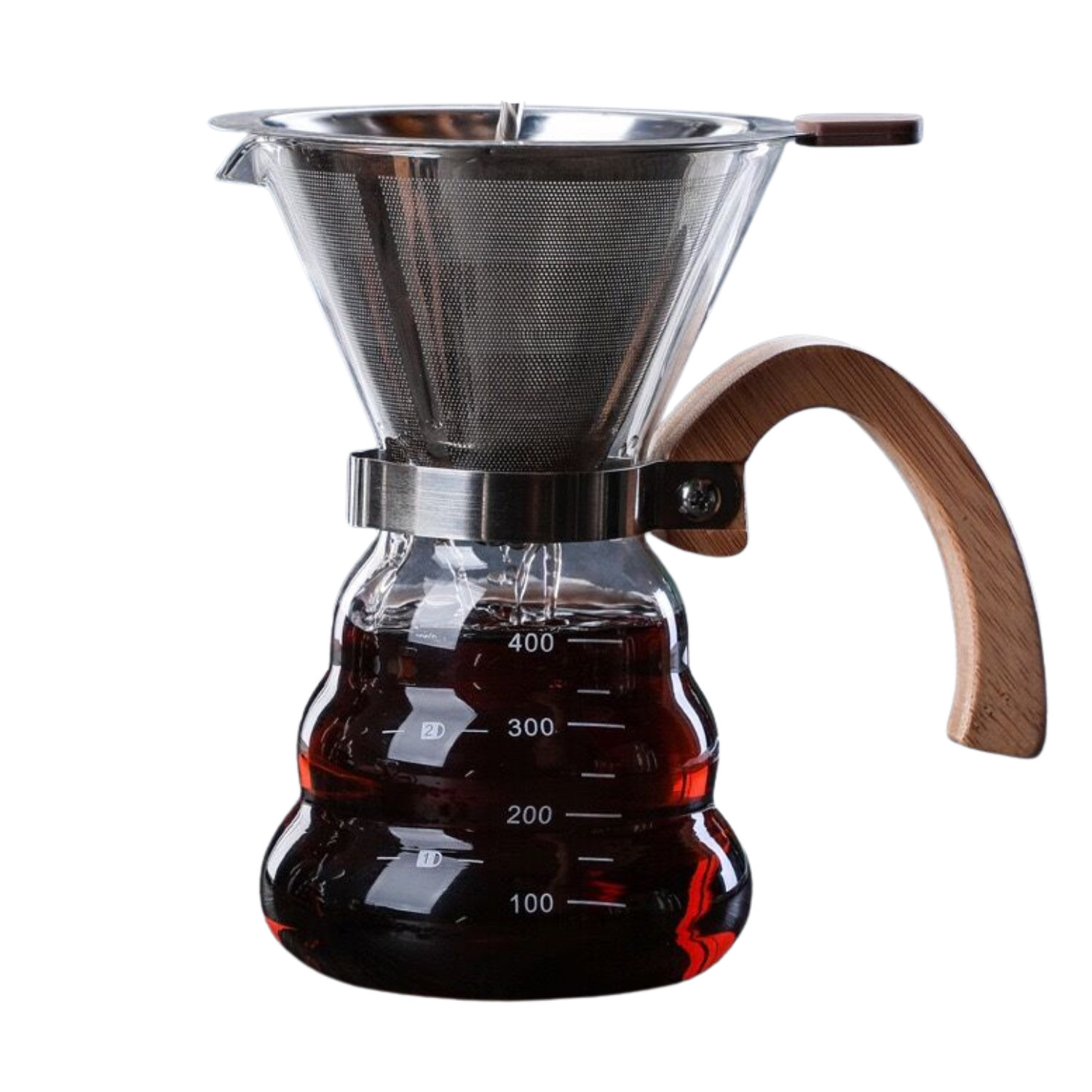 il Barista - Cafetera con Filtro de Acero Inoxidable 400 ml