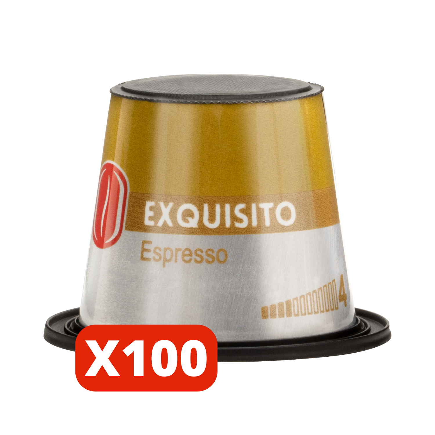 Café Exquisito Espresso 100 cápsulas compatibles con Nespresso
