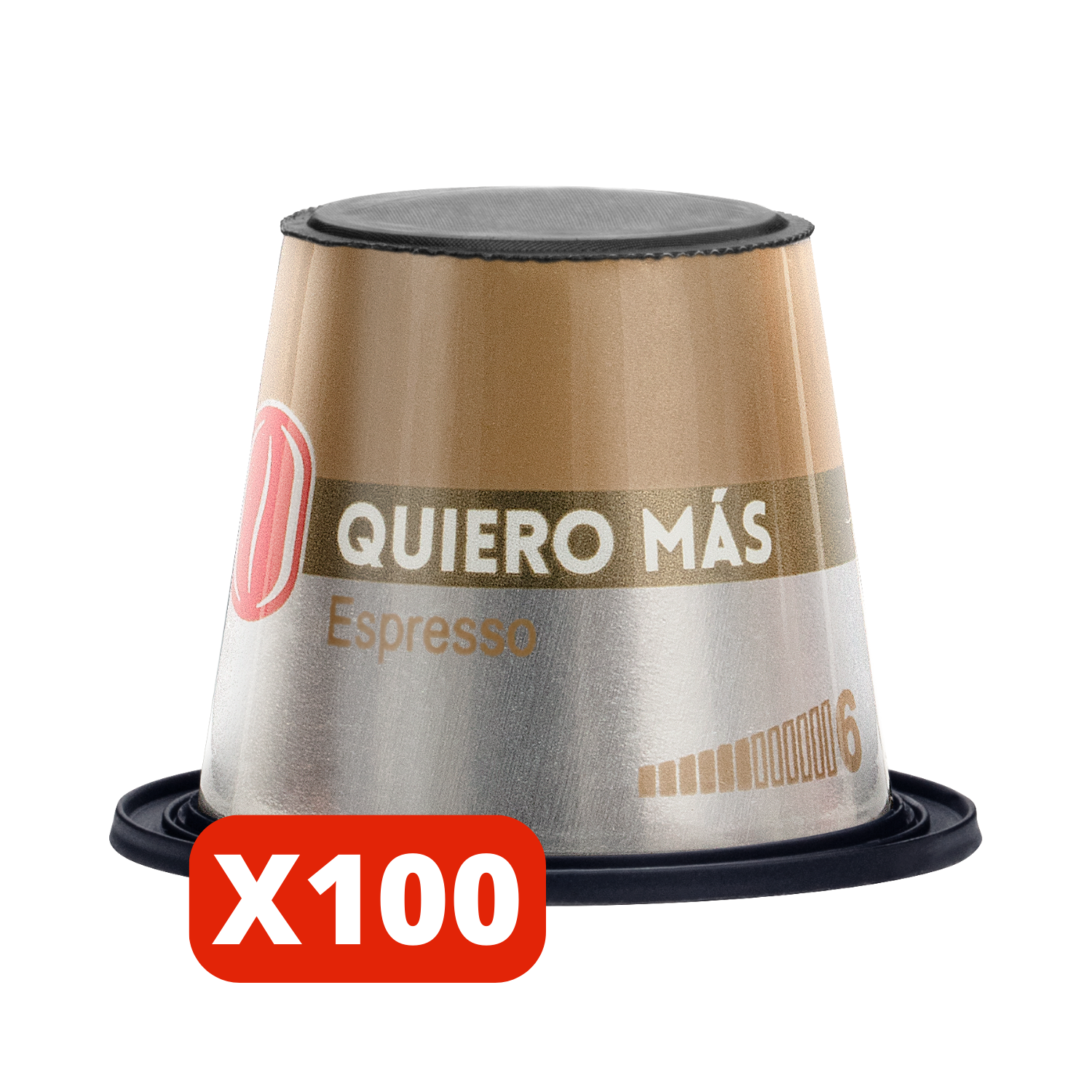 Café Quiero Más 100 cápsulas compatibles con Nespresso
