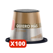 Café Quiero Más 100 cápsulas compatibles con Nespresso
