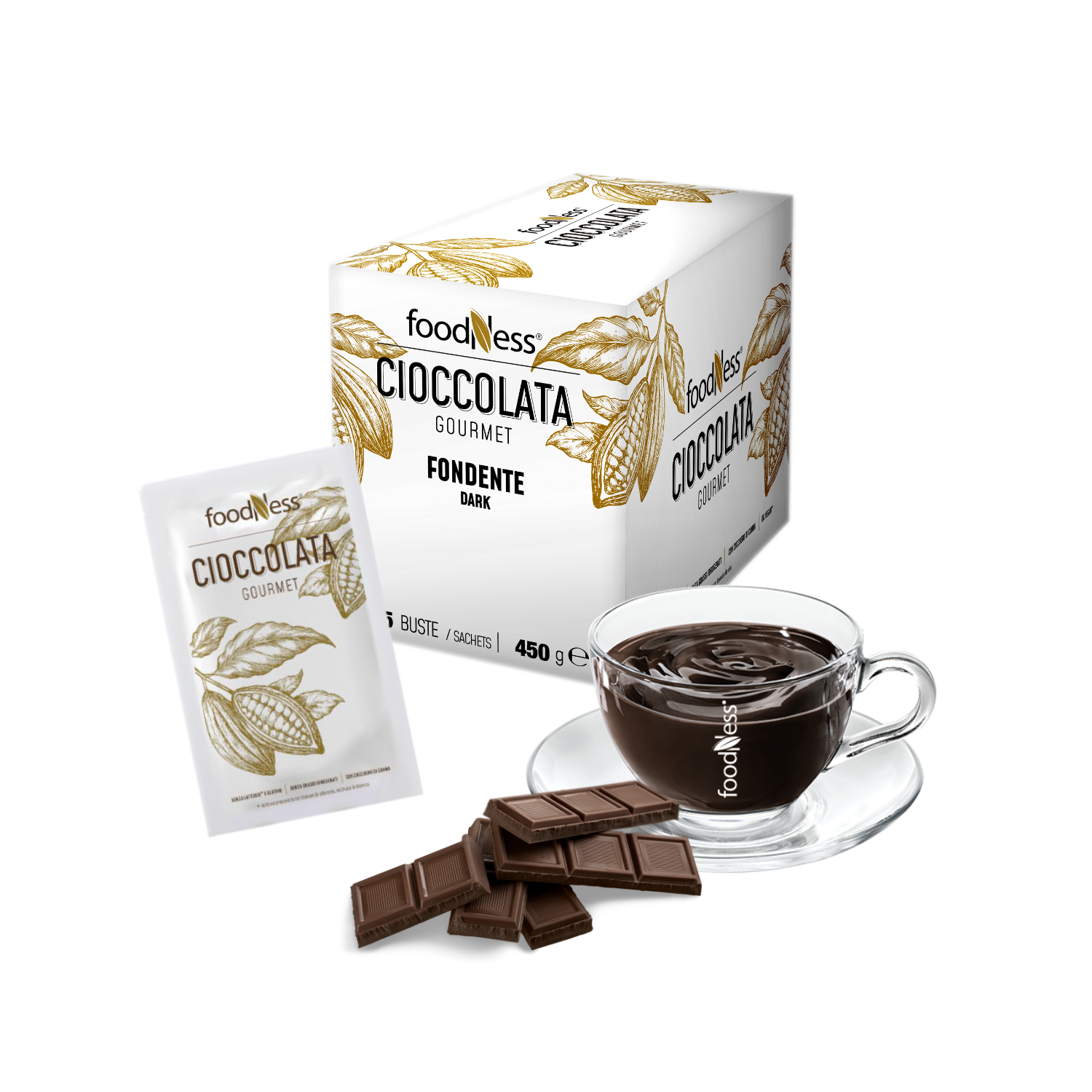 Mix Chocolate Caliente con Tazas - FoodNess