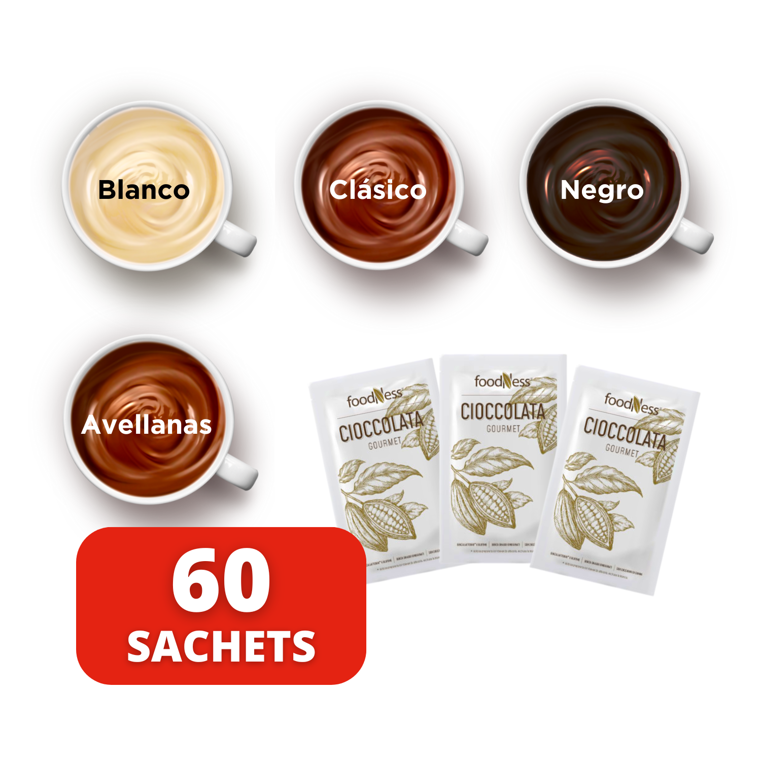 Chocolate Caliente Mix Premium 60 Sachets
