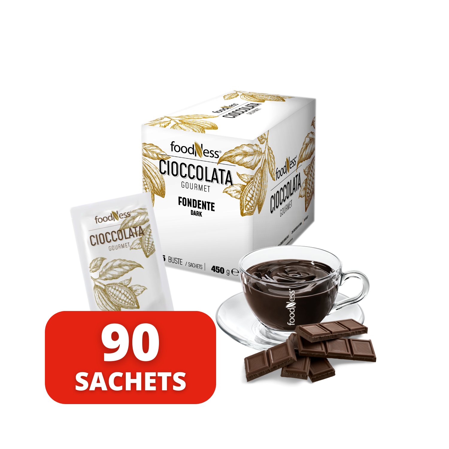 Chocolate Caliente Negro 90 Sachets
