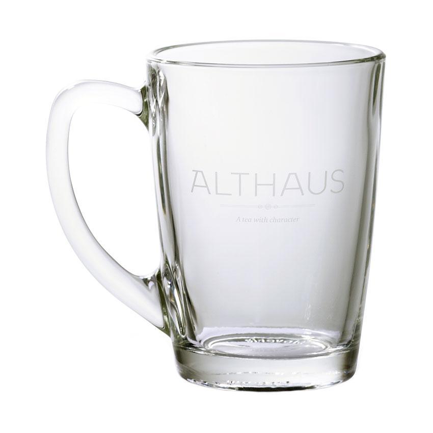 Althaus -Taza Grande de Vidrio con Plato Grande