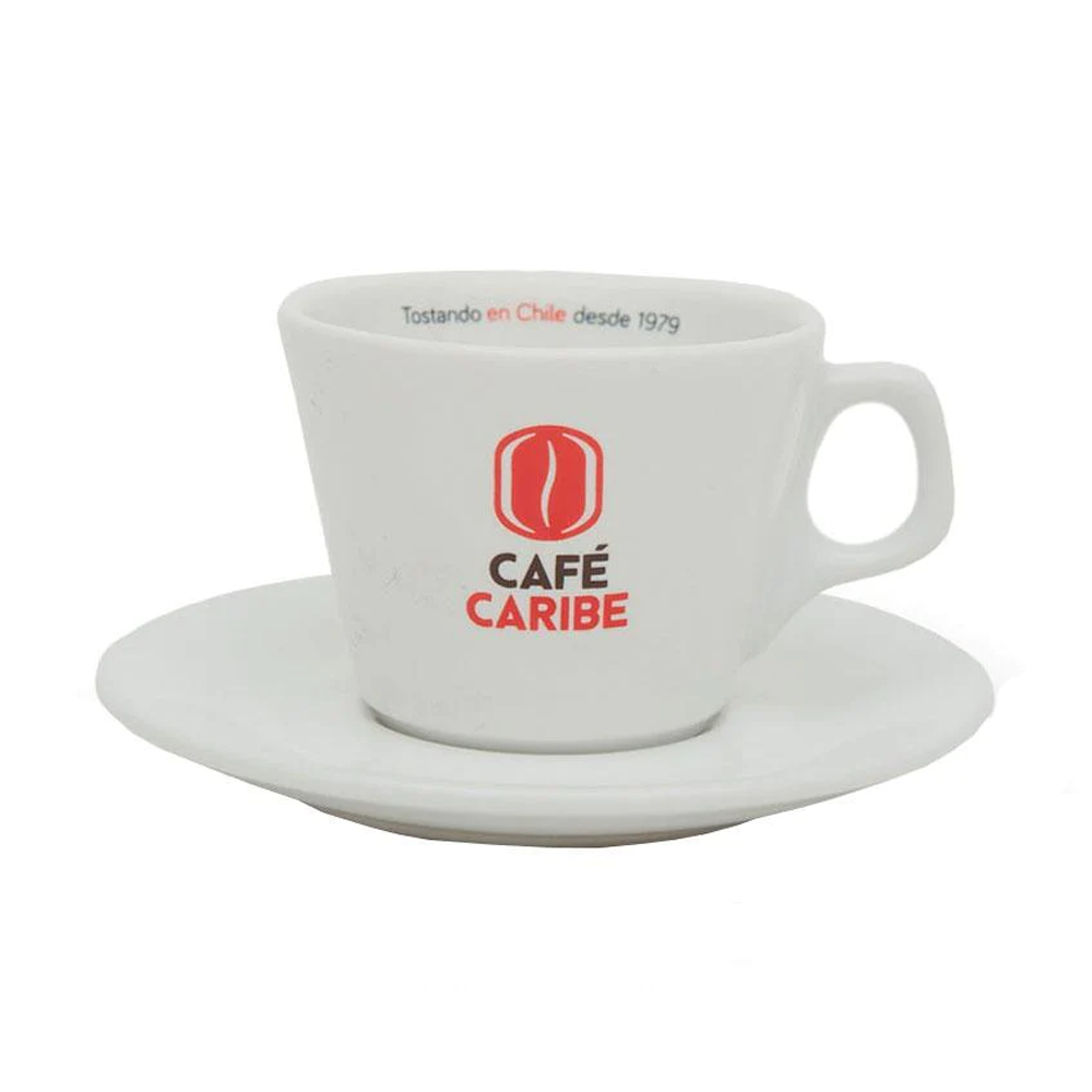 Café Caribe - Taza Cappuccino de Porcelana